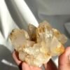 Translucent Nepalese Himalayan Crystal Cluster with Nirvana Top  12E