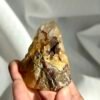 Yellow Rubber Flower Crystal with Limonite Intergrowth - Himalayan Tibetan Mine Origin 12H