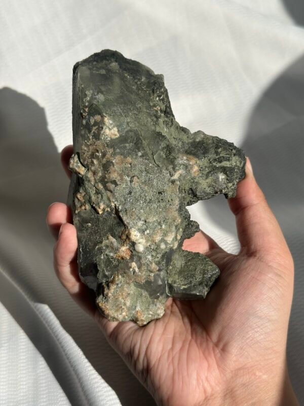 Indian Green Phantom Himalayan Crystal Large Ornament  11K