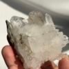 Himalayan White Crystal Cluster with Green Phantom  16I
