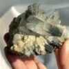 Green Phantom-Calcite Intergrown Himalayan Crystal Cluster  15D