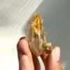 Himalayan Small Single Crystal with Golden Small Crystal Flowers  14M