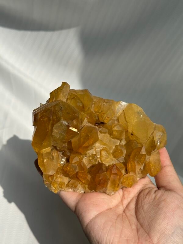 Golden Himalayan crystal cluster  09C