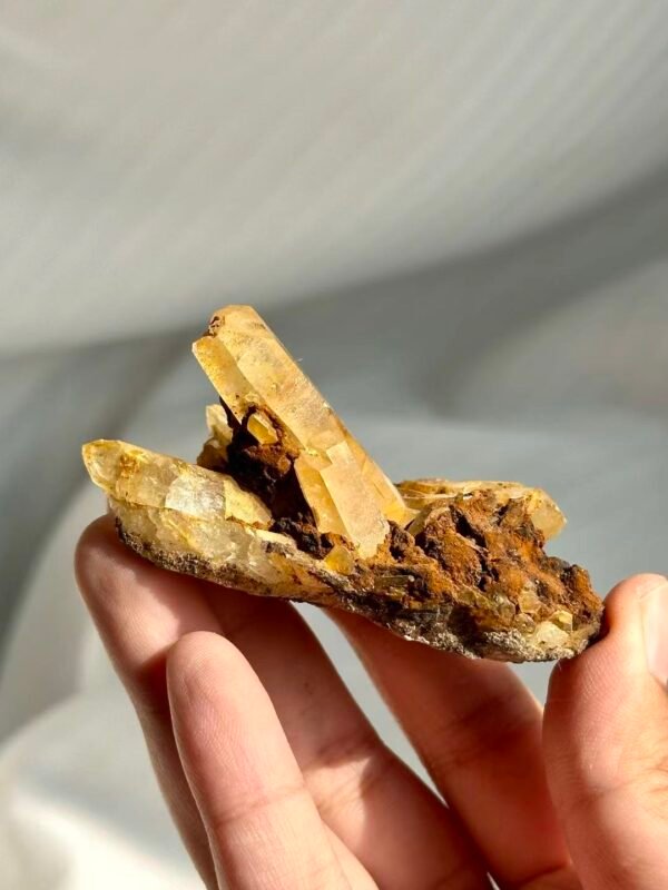 Himalayan Tibetan Golden Crystal Cluster  13M