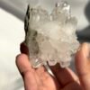Himalayan White Crystal Cluster with Green Phantom  16I