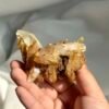 Tibetan Himalayan Crystal Cluster with Golden Suture Inclusions  13L