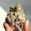 Intergrown Himalayan Crystal with Platinum-White Calcite, Fine Sparkling Mica & Small Green Ore  15F