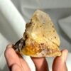 Yellow Rubber Flower Crystal with Limonite Intergrowth - Himalayan Tibetan Mine Origin 12H