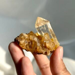 Ultra-Transparent Golden Himalayan Mini Crystal Cluster  15C