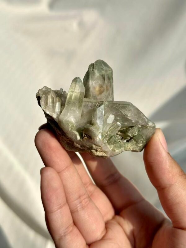 Himalayan Mini Crystal Cluster with Green Phantom Interspersion  15K