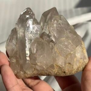 Himalayan Crystal Cluster - White Translucent & Circuit Board Veins  16G