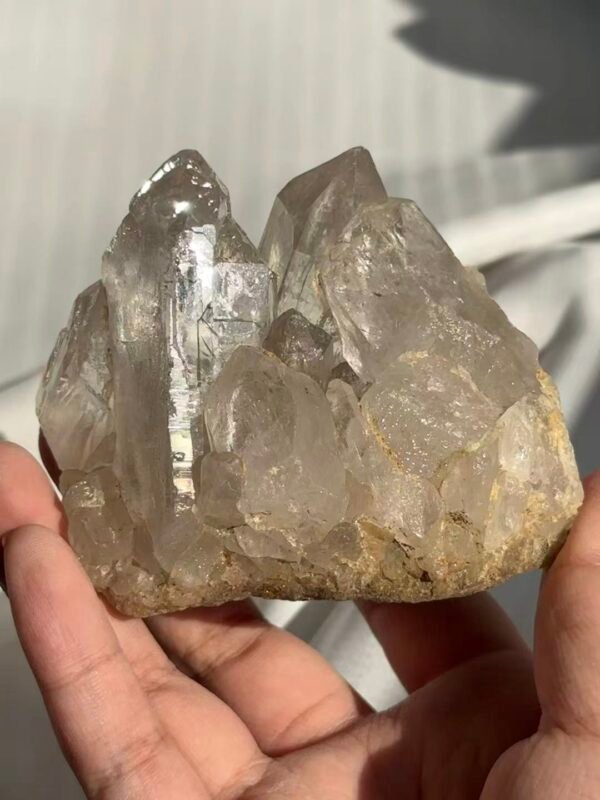 Himalayan Crystal Cluster - White Translucent & Circuit Board Veins  16G