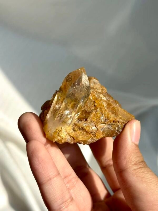 Ultra-Transparent Golden Himalayan Mini Crystal Cluster  15C
