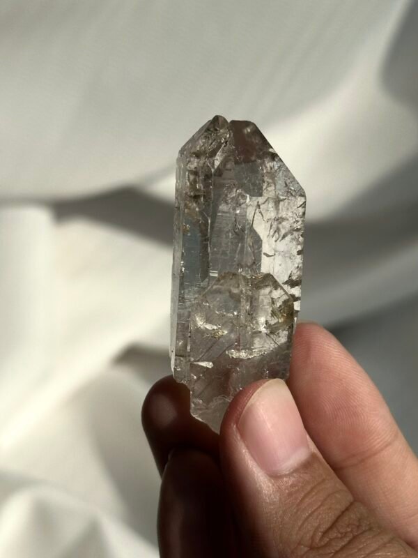 Double-Terminated Himalayan Mini Single Crystal with Unique Nirvana Markings  15O