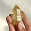 Himalayan Crystal: Golden Ore Skin with Light Rainbow Small Single Crystal  14L