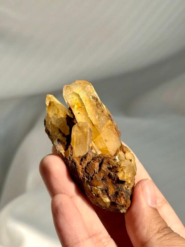 Himalayan Tibetan Golden Crystal Cluster  13M