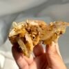 Tibetan Himalayan Crystal Cluster with Golden Suture Inclusions  13L