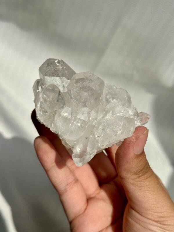 Himalayan white stitched crystal  09J