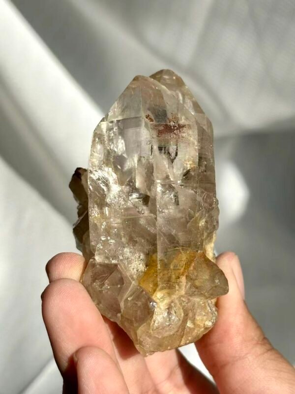 Twin Large Transparent Himalayan Crystals 12M
