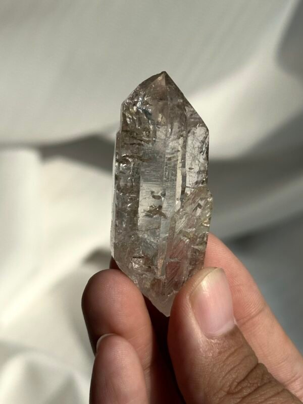 Double-Terminated Himalayan Mini Single Crystal with Unique Nirvana Markings  15O