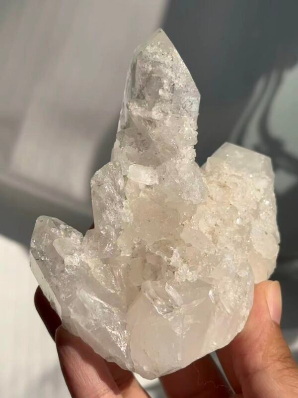 Fine-Sparkle Small Crystal Flower White Himalayan Crystal Cluster 16E