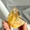 Yellow Rubber Flower Crystal with Limonite Intergrowth - Himalayan Tibetan Mine Origin 12H
