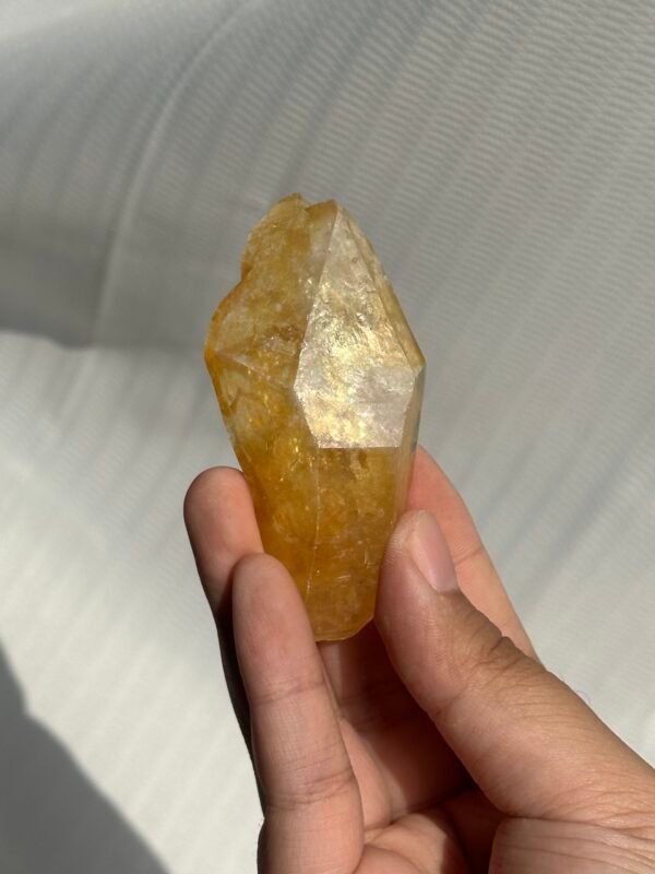 Gold geometric shape Himalayan crystal  10C