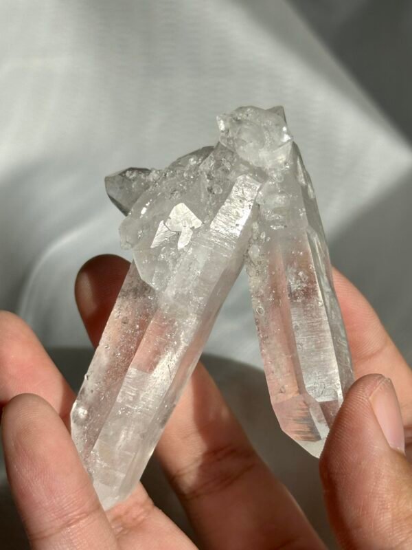 Twin White Transparent Himalayan Crystal  11M