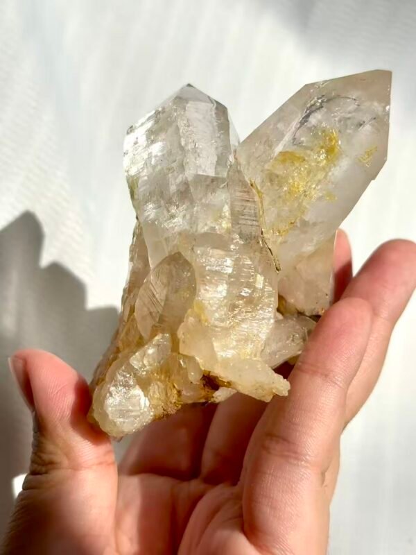 621a8a66088a9b460d1f95734a1fc192 Twin Twisted Champagne Himalayan Crystal Small Ornaments 10K