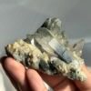 Green Phantom-Calcite Intergrown Himalayan Crystal Cluster  15D