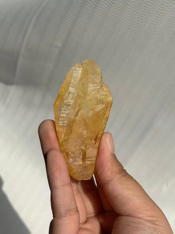 Gold geometric shape Himalayan crystal  10C