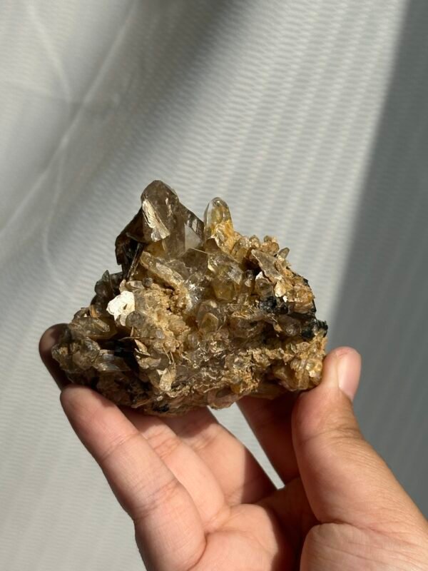 A02 Himalayan crystal mica symbiotic cluster