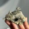 Green Phantom-Calcite Intergrown Himalayan Crystal Cluster  15D