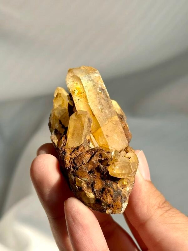 Himalayan Tibetan Golden Crystal Cluster  13M