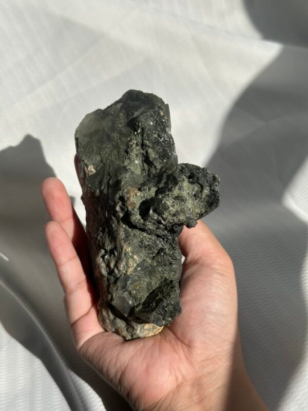 Indian Green Phantom Himalayan Crystal Large Ornament  11K