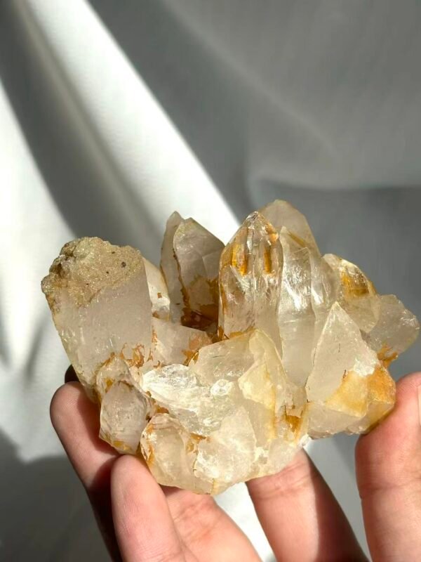 Translucent Nepalese Himalayan Crystal Cluster with Nirvana Top  12E