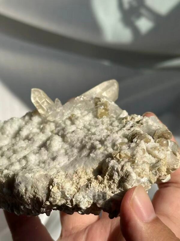 Himalayan Crystal Cluster with Fine Flash Feldspar & Silver Mica  16A