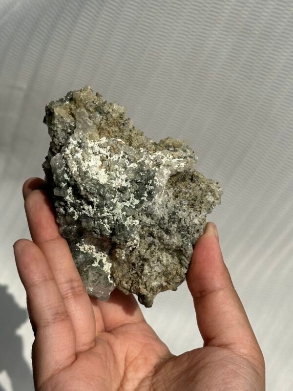 Himalayan green mudstone calcite crystal symbiotic cluster 10B