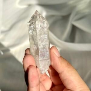 White Transparent Himalayan Crystal with Epitaxial Base  12O
