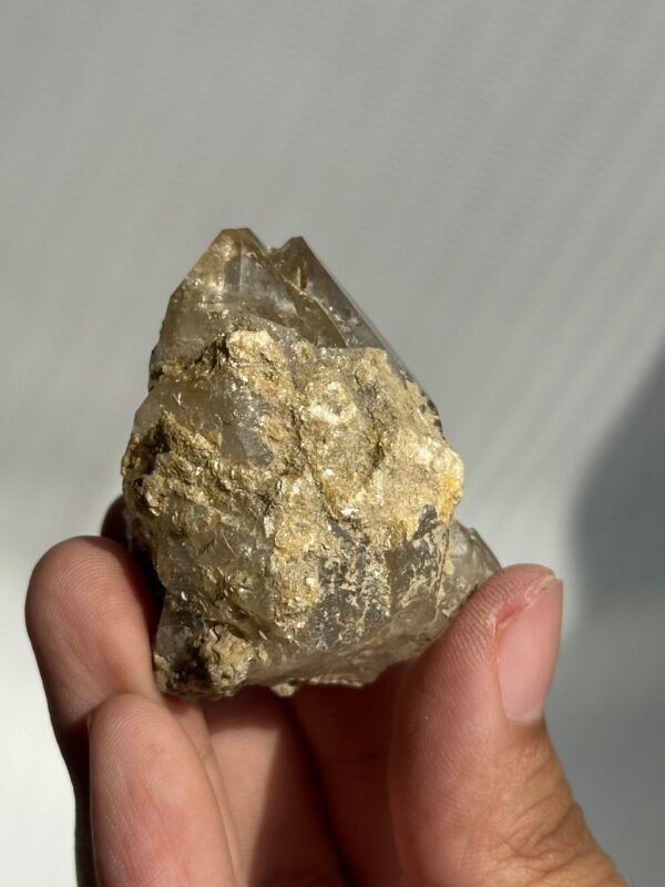Light brown golden mica symbiotic Himalayan crystal 09L