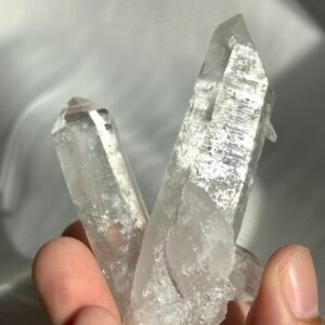Twin White Transparent Himalayan Crystal  11M