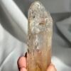 White Translucent Flashy Himalayan Crystal Palm Stone  12B