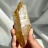 Golden Mineral-Skinned Himalayan Handheld Crystal 12K