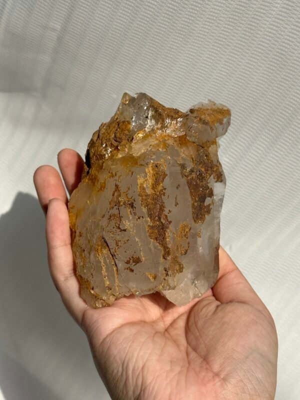 Medium-large ornaments with interference grain yellow gum flower Himalayan crystal   10A