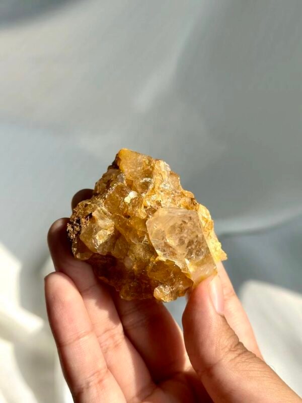 Ultra-Transparent Golden Himalayan Mini Crystal Cluster  15C
