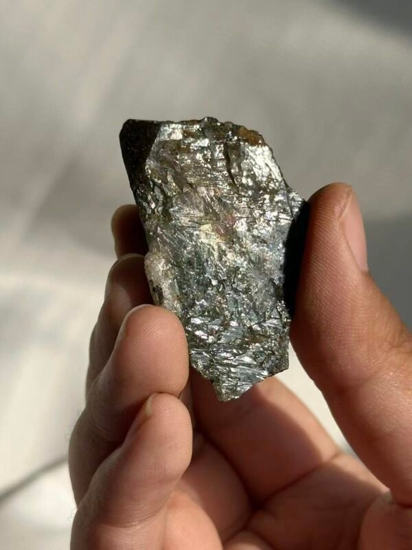 Small Single Himalayan Crystal (from Tibetan Mining Areas) with Enclosed Deep Green Phantom Quartz  14I