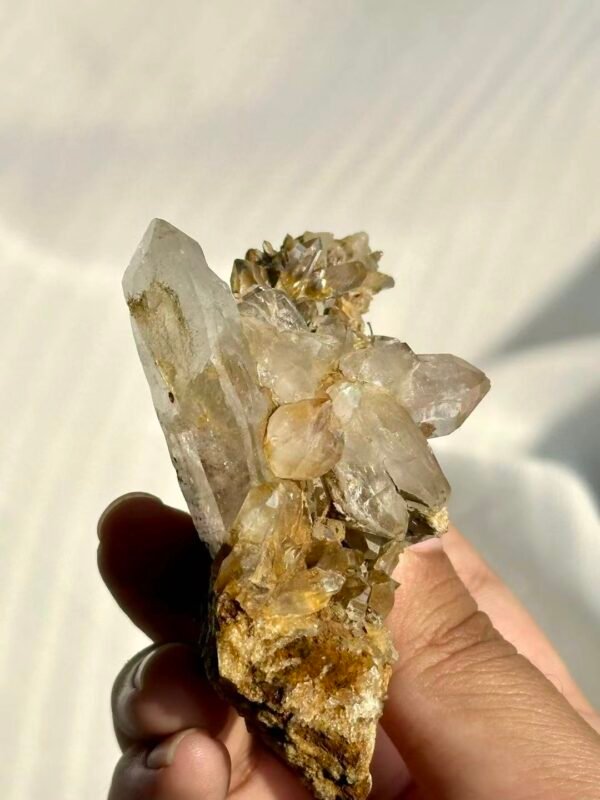 Himalayan Crystal Blossom Cluster with Mica Sparkle Matrix  15L