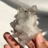 Himalayan White Crystal Cluster with Green Phantom  16I