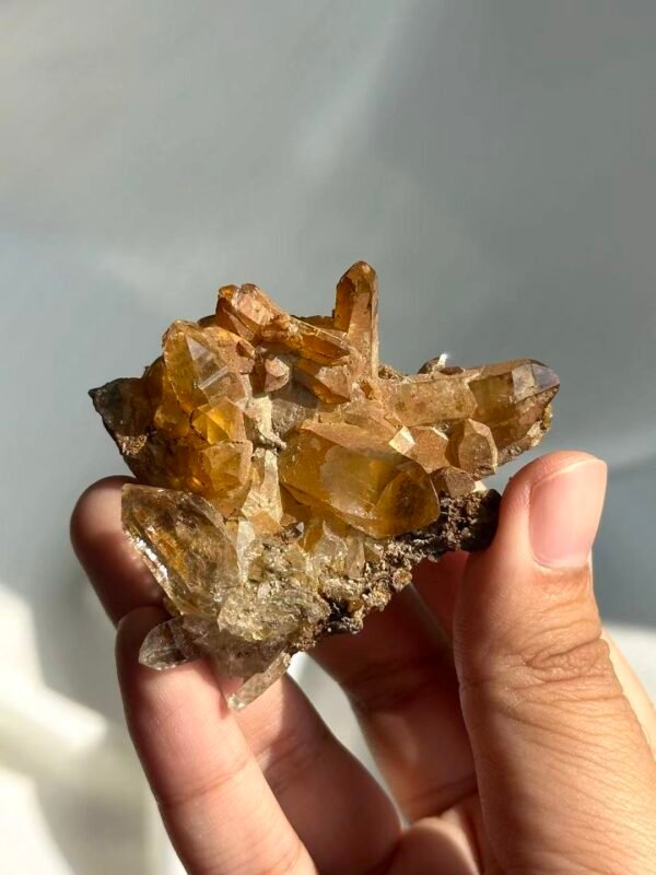 Brownish-Red Himalayan Crystal Clusters  15A