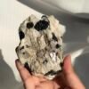 Himalayan Silver Mica, Feldspar & Black Tourmaline Crystal Cluster  16J